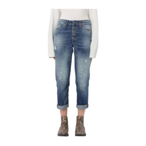 Denim Juvelbukser med Distressed Stil