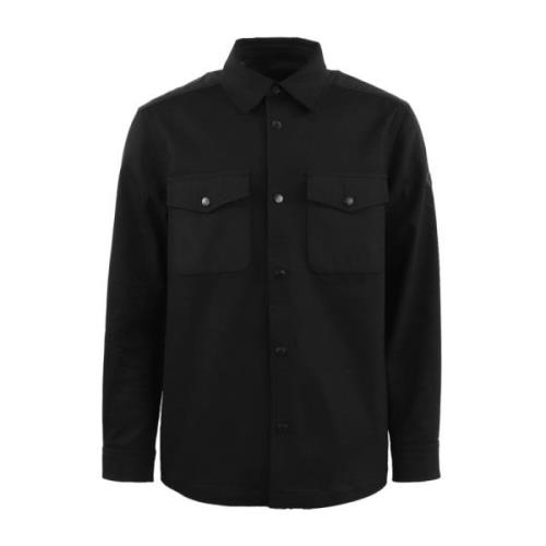 Svart Overshirt for Menn