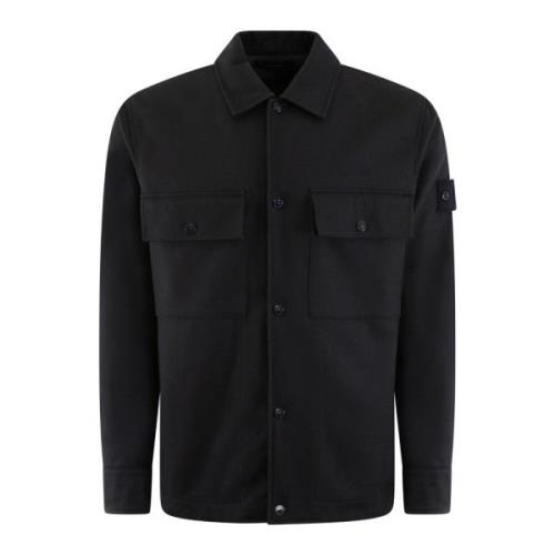 Herre Overshirt Casual Stil