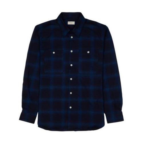 Indigo Check Flanell Skjorte