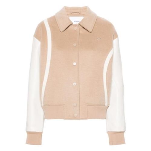 Beige Ull Varsity Jakke