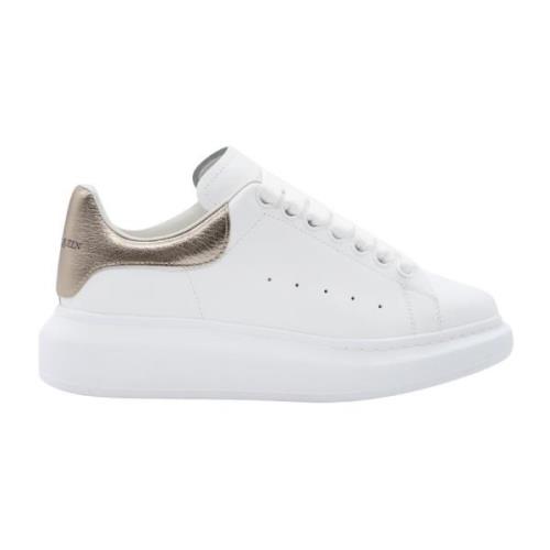 Hvit Rose Skinn Sneakers