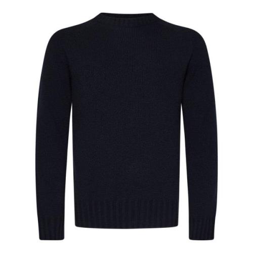 Blå Crew Neck Merino Ullgenser