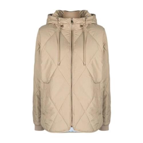 Beige Puffer & Down Jacket