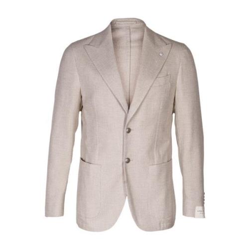 Herre Bomull Blazer med Metallknapper