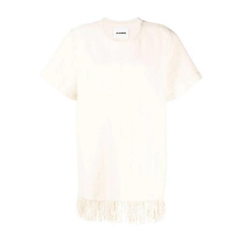 Elegant Beige Short Sleeve T-Shirt