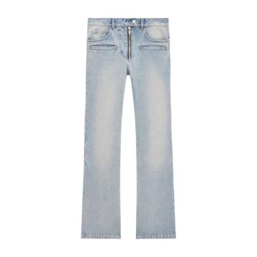 Blå Denim Flared Jeans