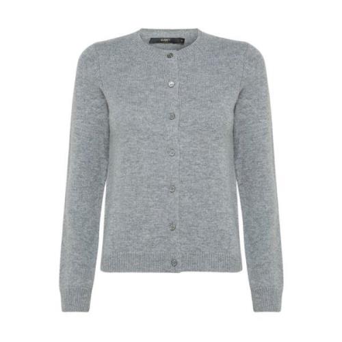 Cashmere Cardigan med knappestolpe