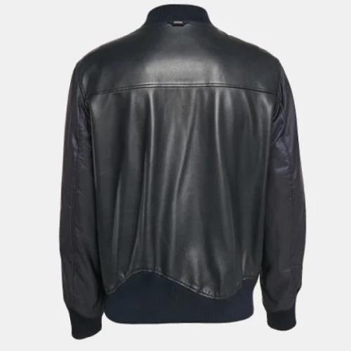 Pre-owned Leather outerwear