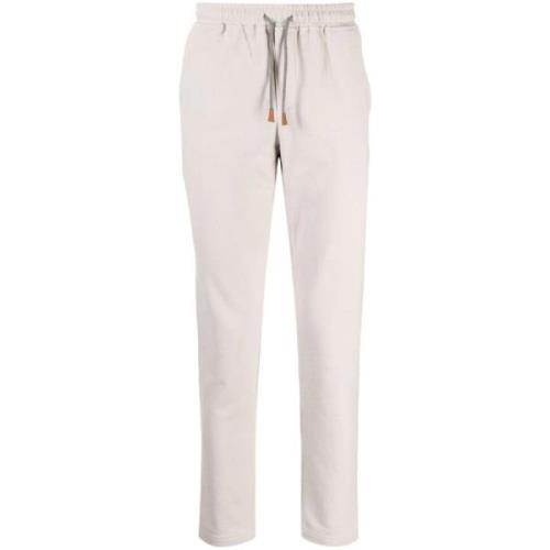 Elegant Beige Sweatpants Bomull 100%