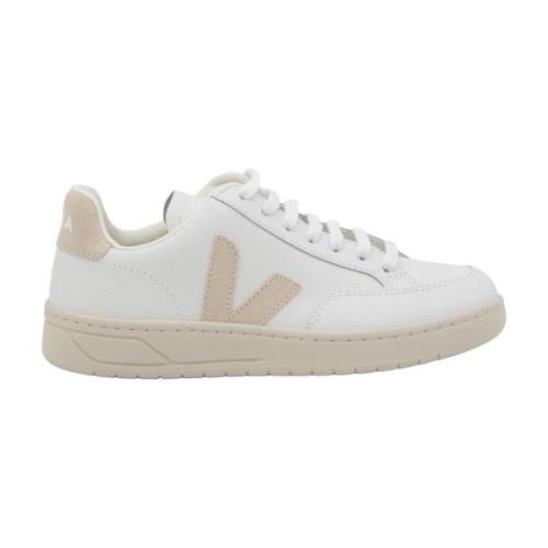 Hvit Rosa Skinn V-12 Sneakers