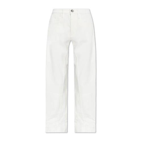 Jeans med dekorativ finish