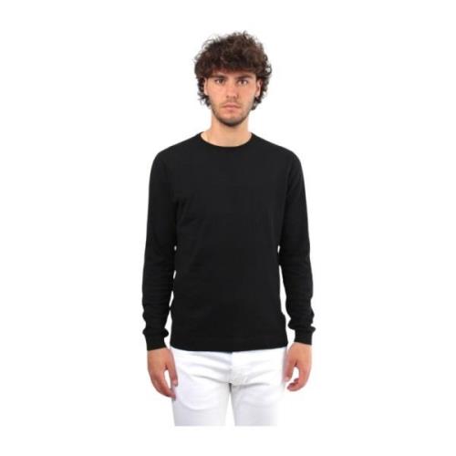 Svart Crew Neck T-skjorte