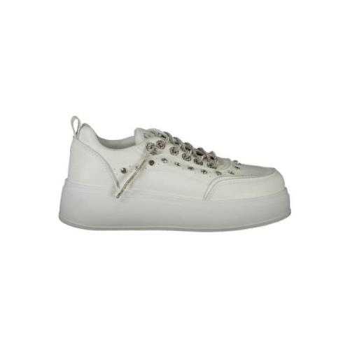 Hvit Polyester Sneaker