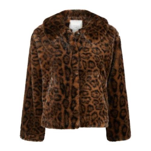 Leopard Faux Fur Jakke