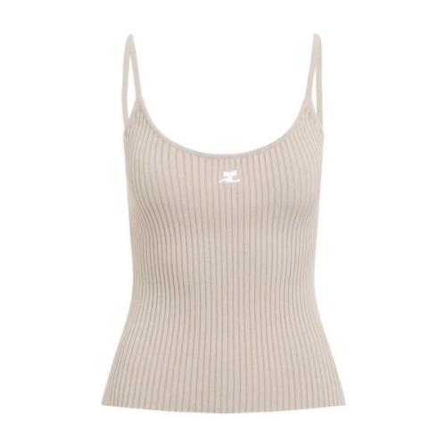 Ribbet Tank Top Naken Neutrals