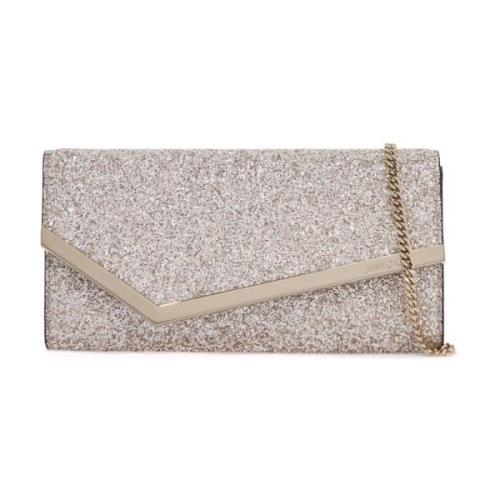 Glitrende Emmie Clutch med Metallkant