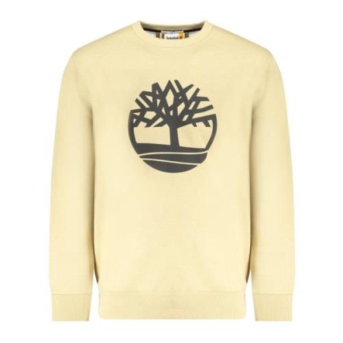 Beige Sweatshirt med Print