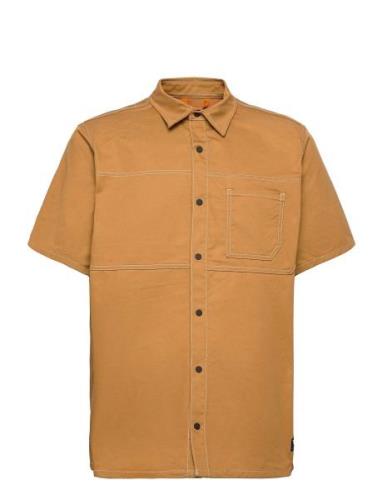 Yc Ss Workwear Shirt Orange Timberland
