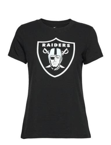 Las Vegas Raiders Womens Nike Ss Cotton Logo Tee Black NIKE Fan Gear