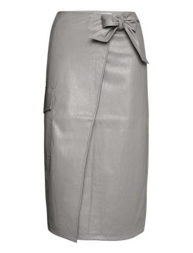 Marie Wrap Skirt Grey DESIGNERS, REMIX