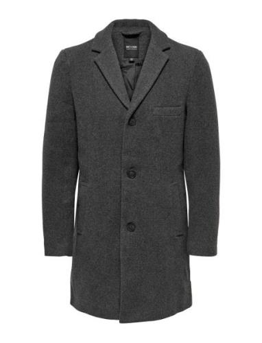 Onsjaylon Wool Coat Otw Noos Grey ONLY & SONS