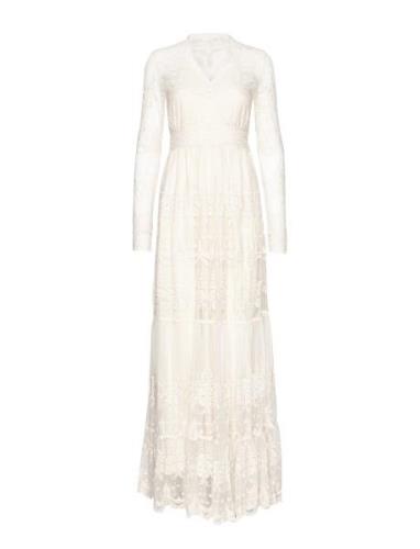 Yaseloise Ls Maxi Dress - Celeb White YAS