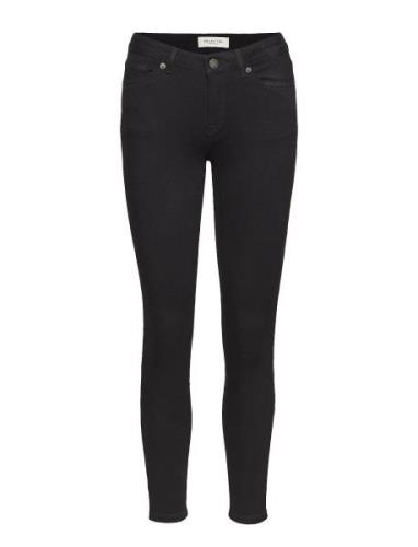 Slfida Mw Skinny Black Jeans W Black Selected Femme