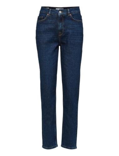 Slfamy Hw Slim Row Blue Jeans U Blue Selected Femme