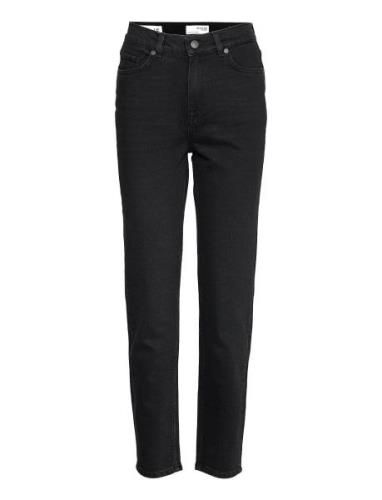 Slfamy Hw Slim Beauty Bla Jeans U Black Selected Femme