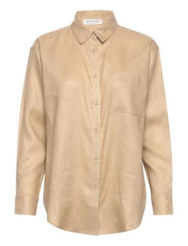 Linen Shirt Beige Rosemunde