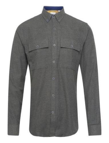 Brushed Twill Shirt L/S Grey Lindbergh