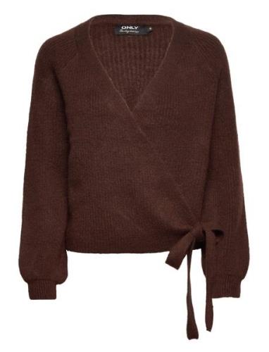 Onlmia L/S Wrap Cardigan Knt Noos Burgundy ONLY