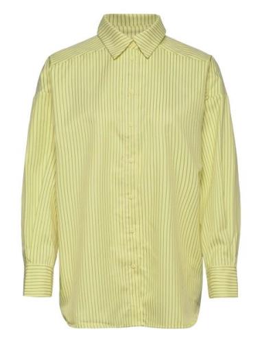 Sonja Stripe Shirt Yellow A-View