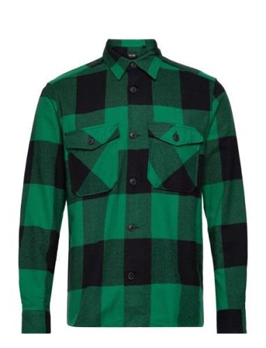 Onsmilo Ls Check Overshirt Noos Green ONLY & SONS