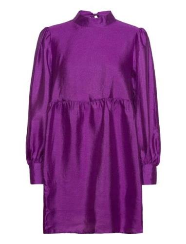Vilupa L/S Short Dress Purple Vila