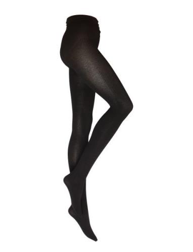 Tights Playful Rib Black Lindex