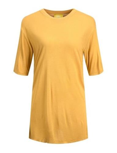 Jxdiana Ss Relaxed Grunge Tee Noos Yellow JJXX