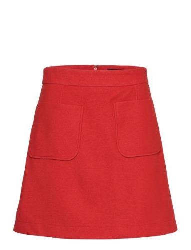 D1. Tp Jersey Pique Skirt Red GANT