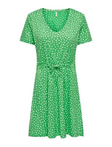Onlmay S/S V-Neck Short Dress Jrs Noos Green ONLY