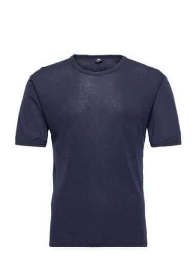 Dovre Wool T-Shirt Blue Dovre