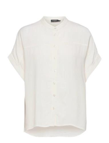 Slhelia Shirt Ss White Soaked In Luxury