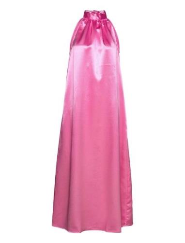 Visittas Halterneck Maxi Dress - Noos Pink Vila