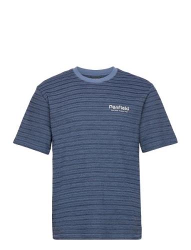 Textured Stripe T-Shirt Navy Penfield