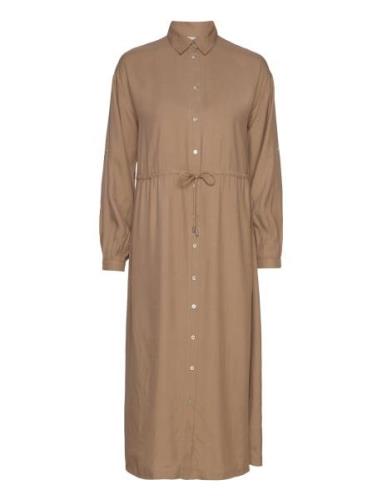 Kadahlia Shirt Dress Brown Kaffe