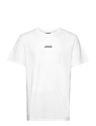 Cohen Brushed Tee Ss White Clean Cut Copenhagen