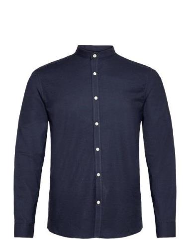 Yarn Dyed Oxford Superflex Shirt L/ Navy Lindbergh