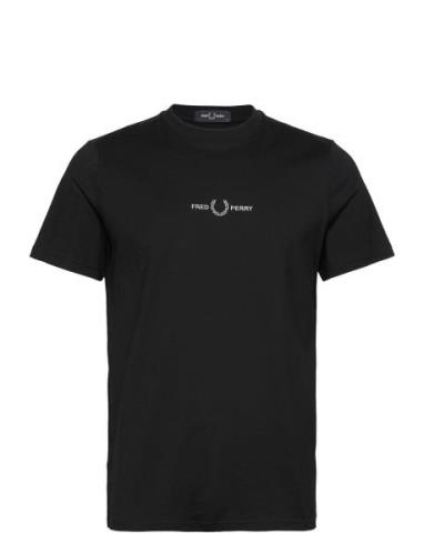 Embroidered T-Shirt Black Fred Perry