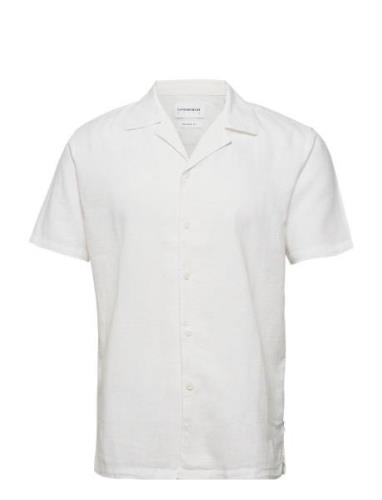 Casual Linen Blend Resort S/S White Lindbergh