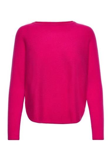Curved Sweater Pink Davida Cashmere